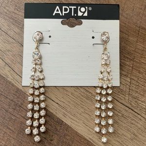 Apt. 9 Brand Long Dangling Earrings with Gold Plating
